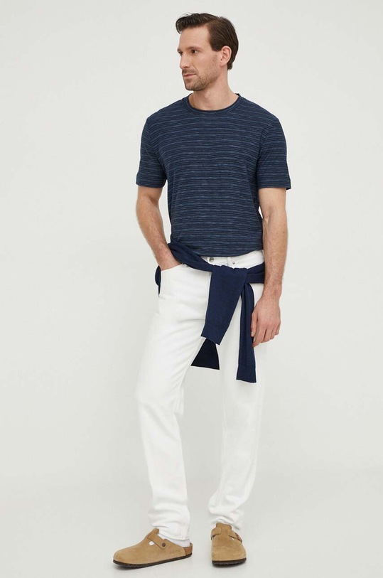 Marc O'Polo t-shirt bawełniany M22218651040 granatowy AA00