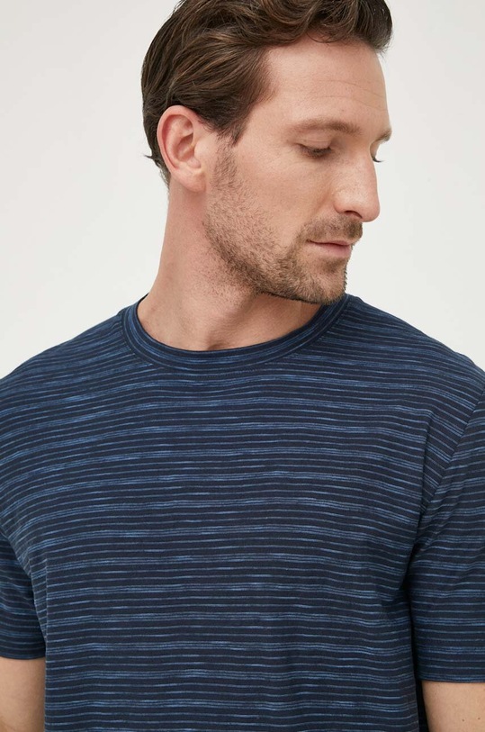 Marc O'Polo t-shirt bawełniany granatowy M22218651040