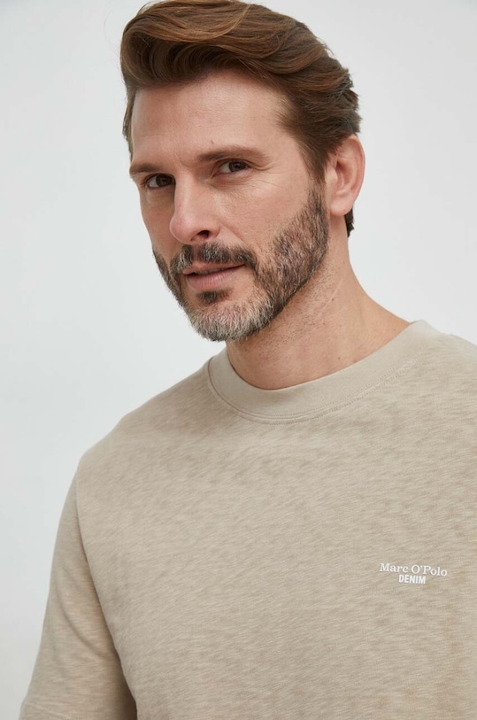 Odzież Marc O'Polo t-shirt bawełniany M61223251098 beżowy