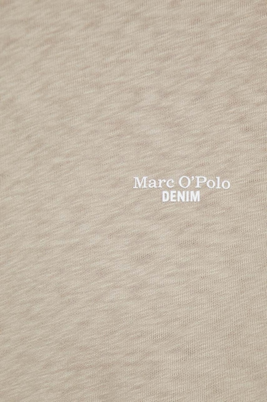 Marc O'Polo t-shirt bawełniany beżowy M61223251098