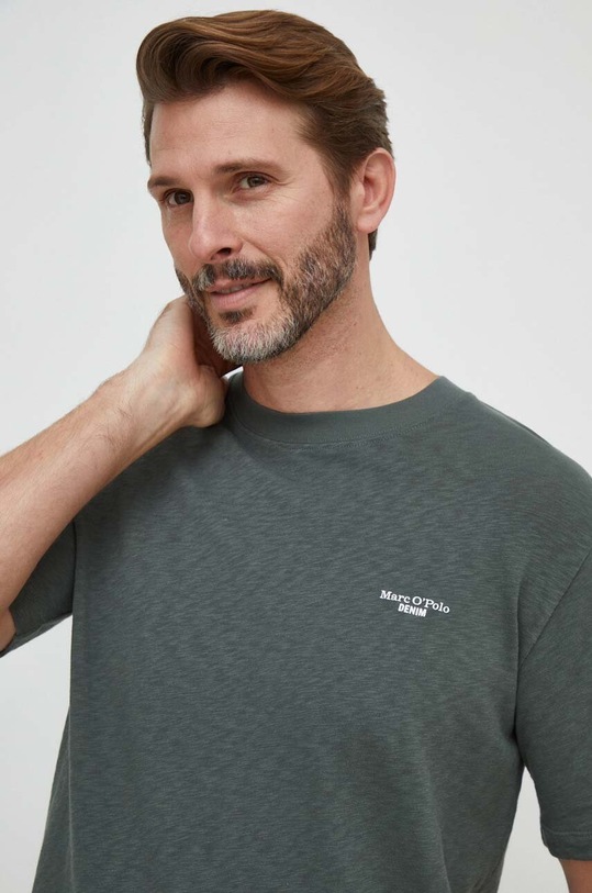 Marc O'Polo t-shirt bawełniany bawełna zielony M61223251098
