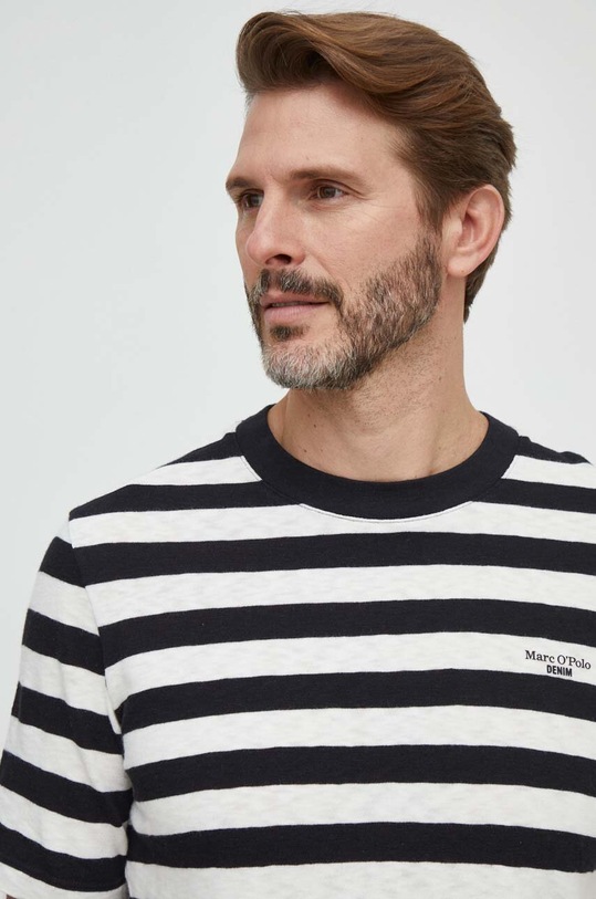 Odzież Marc O'Polo t-shirt bawełniany M61228151100 czarny