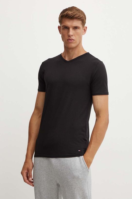 Bavlnené tričko Tommy Hilfiger 3-pak UM0UM03137 sivá AA00
