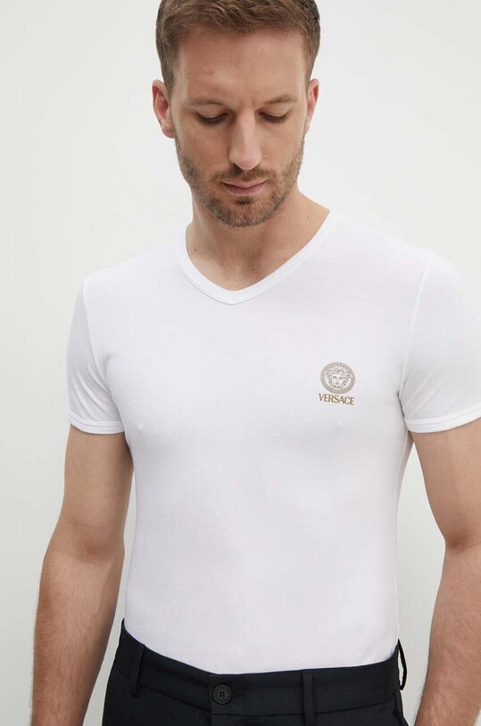 Versace t-shirt biały AUU01004.1A10011