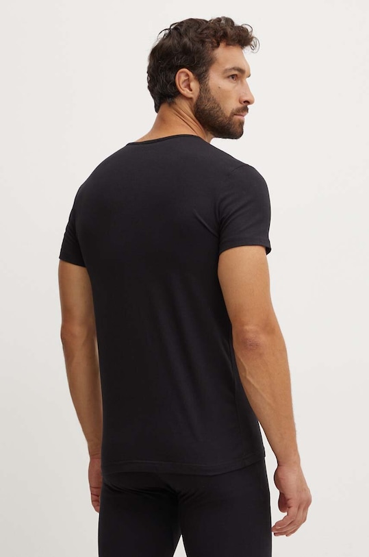 Ρούχα Μπλουζάκι Versace 2-pack AU10193.1A10011 μαύρο