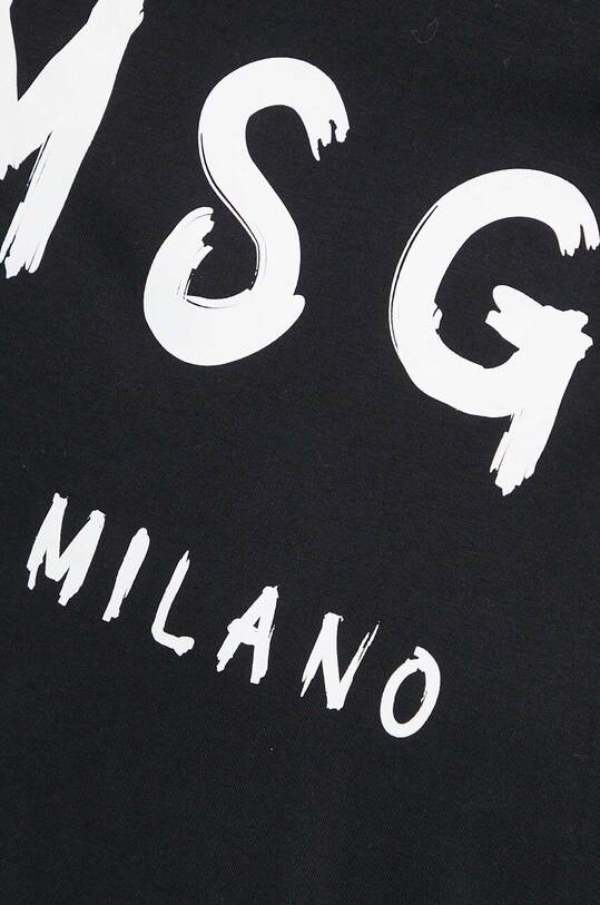 Бавовняна футболка MSGM 2000MM510.200002 чорний