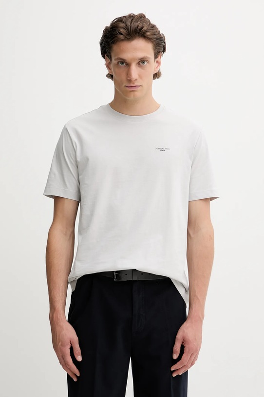 Бавовняна футболка Marc O'Polo DENIM бавовна сірий B61202151060