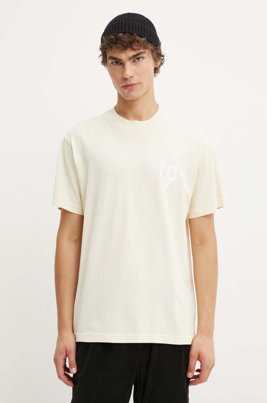 Одежда Хлопковая футболка Naked Wolfe classic.tee бежевый