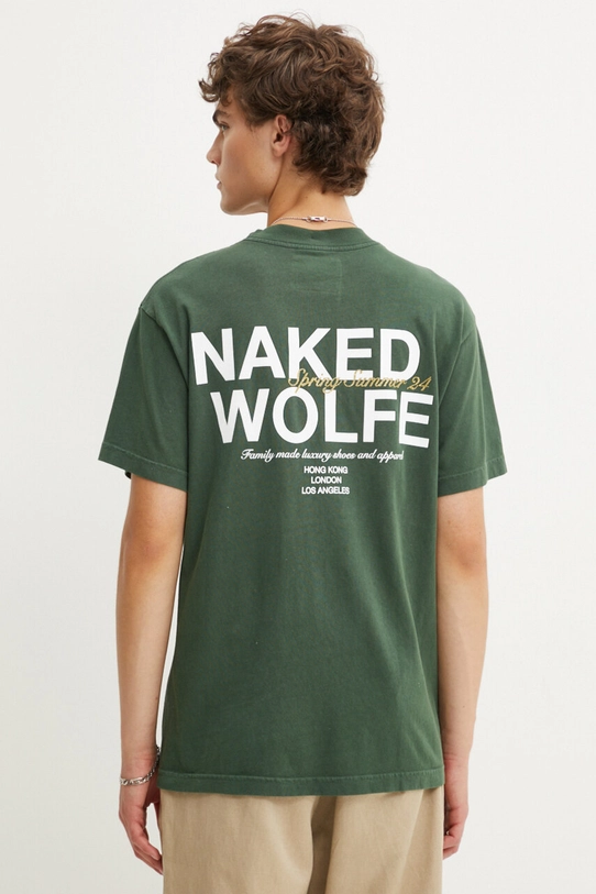 Одежда Хлопковая футболка Naked Wolfe classic.tee зелёный