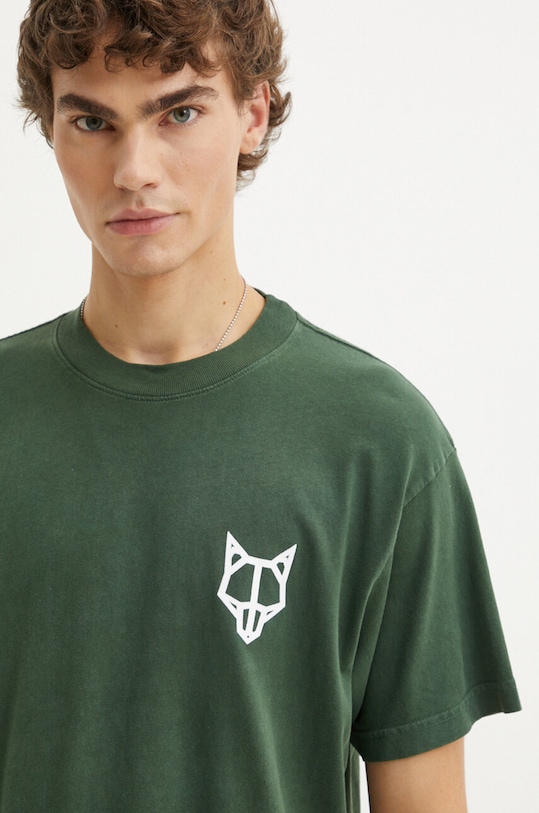 Bavlnené tričko Naked Wolfe zelená classic.tee