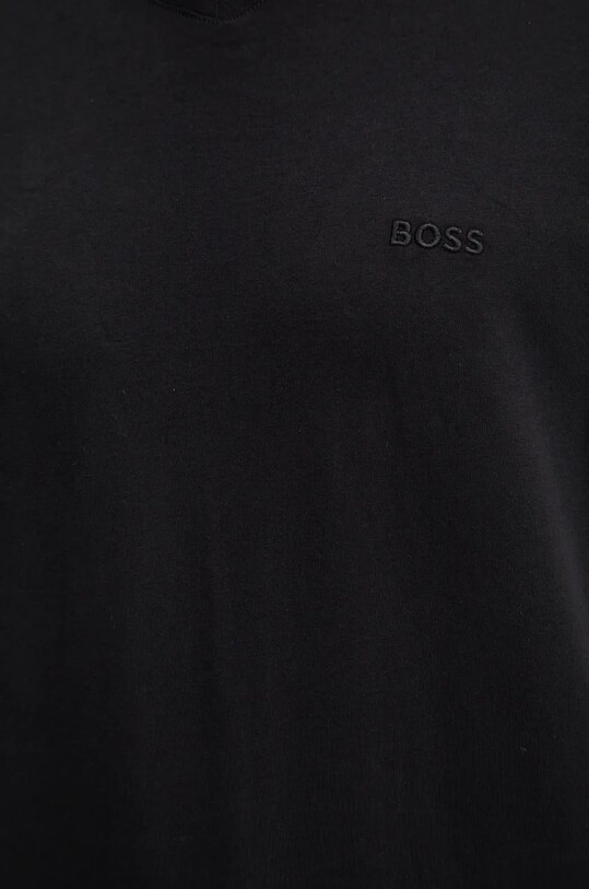 Хлопковая футболка BOSS 50479535 чёрный