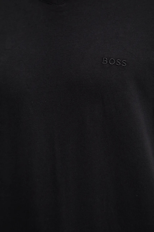 Хлопковая футболка BOSS 50479535 чёрный