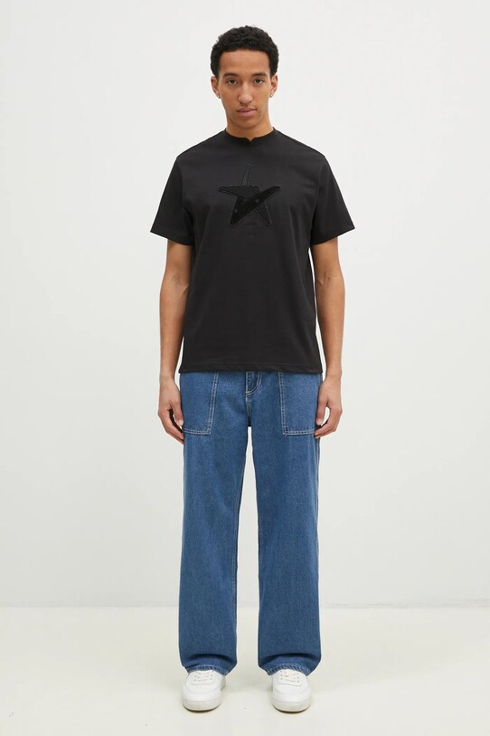 Ader Error tricou BN01FWTS0107BK negru