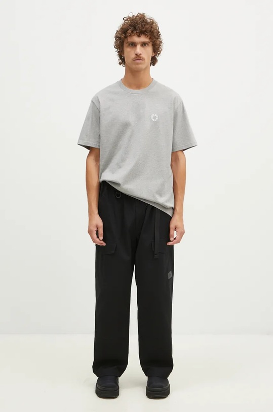 Хлопковая футболка 1017 ALYX 9SM Regular Fit Crewneck Tee AAMTS0484FA01 серый