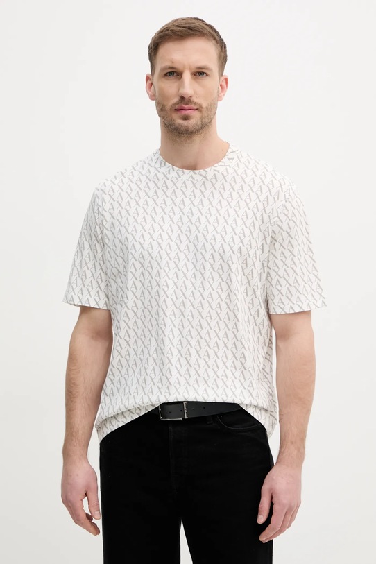 Armani Exchange tricou din bumbac cu modele alb XM001228.AF10356.NOS