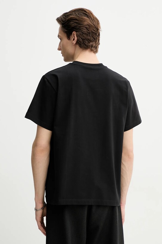 Ρούχα Μπλουζάκι Heliot Emil SS25.M.09.114.BLK01.CO μαύρο