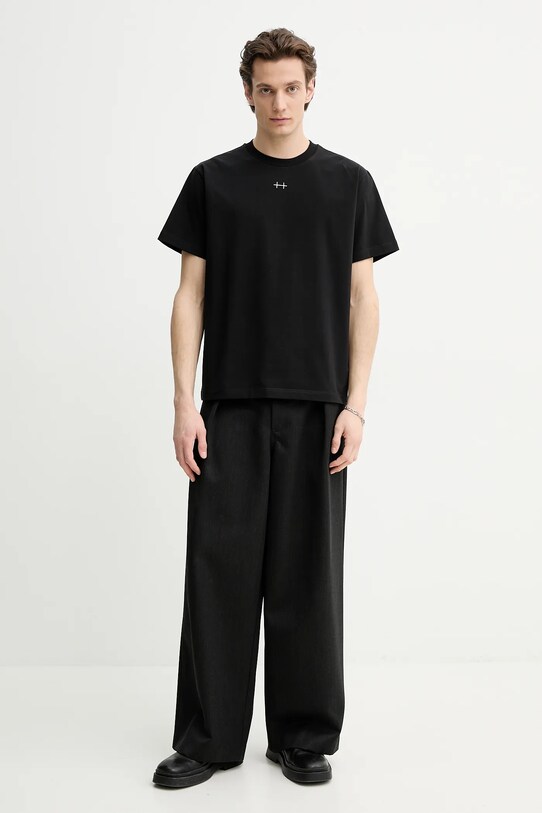 Μπλουζάκι Heliot Emil μαύρο SS25.M.09.114.BLK01.CO
