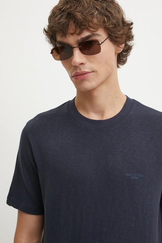Marc O'Polo tricou din bumbac bleumarin B61223251098