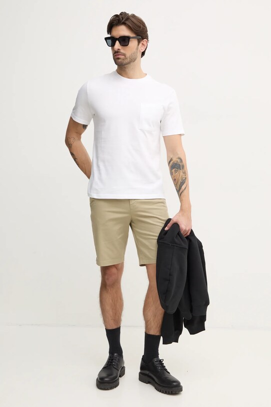 Бавовняна футболка United Colors of Benetton 3BL0U10A8 білий AA00