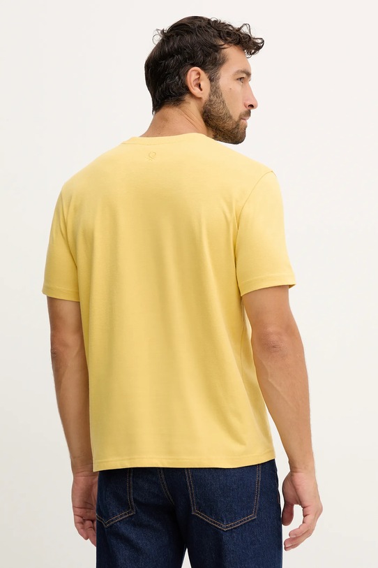 Oblečenie Bavlnené tričko United Colors of Benetton 3BL0U10A8 žltá