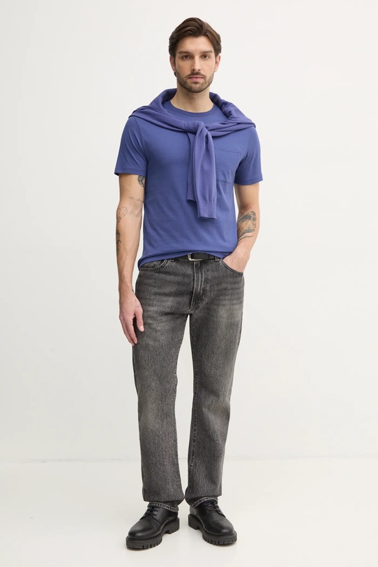 United Colors of Benetton tricou din bumbac 3BL0U10A8 bleumarin AA00