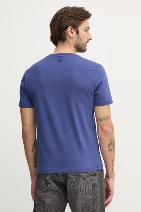 Îmbrăcăminte United Colors of Benetton tricou din bumbac 3BL0U10A8 bleumarin
