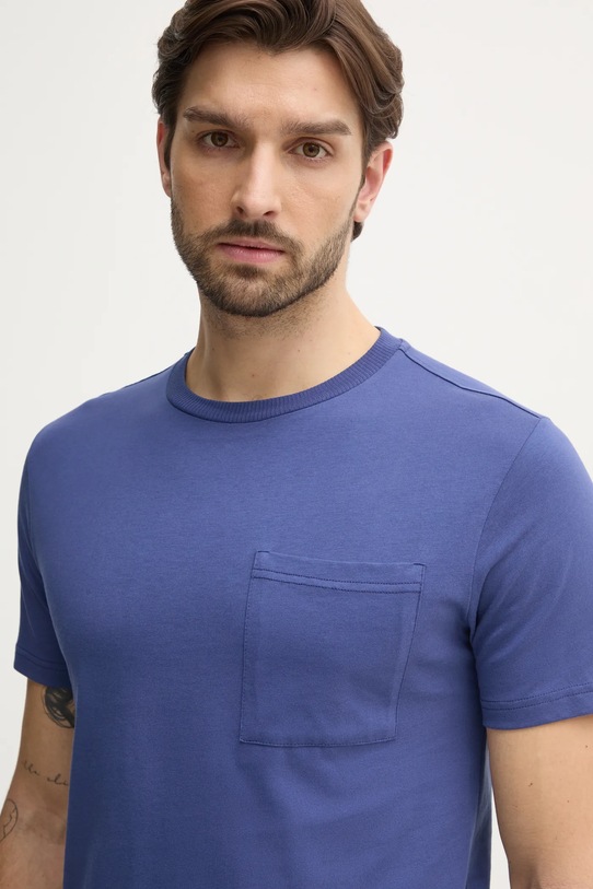 United Colors of Benetton tricou din bumbac bleumarin 3BL0U10A8