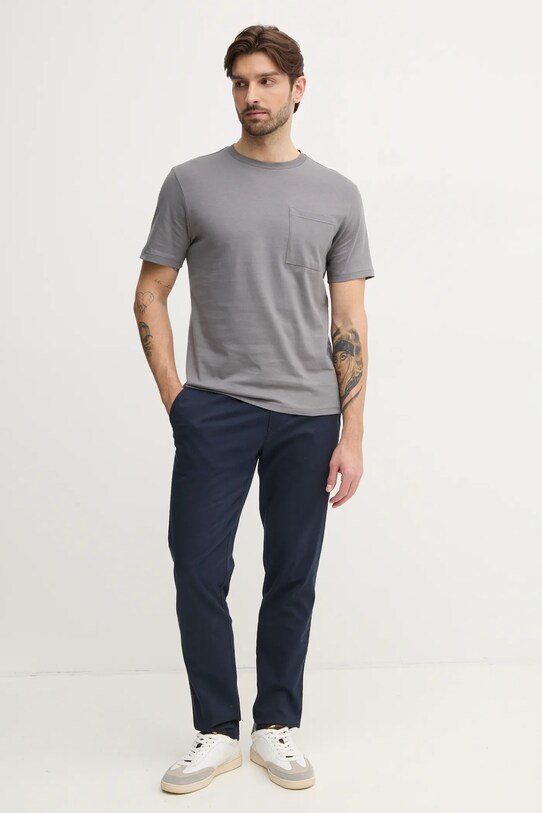 Бавовняна футболка United Colors of Benetton 3BL0U10A8 сірий AA00