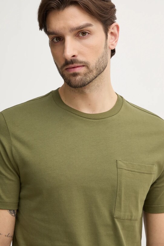 Бавовняна футболка United Colors of Benetton зелений 3BL0U10A8