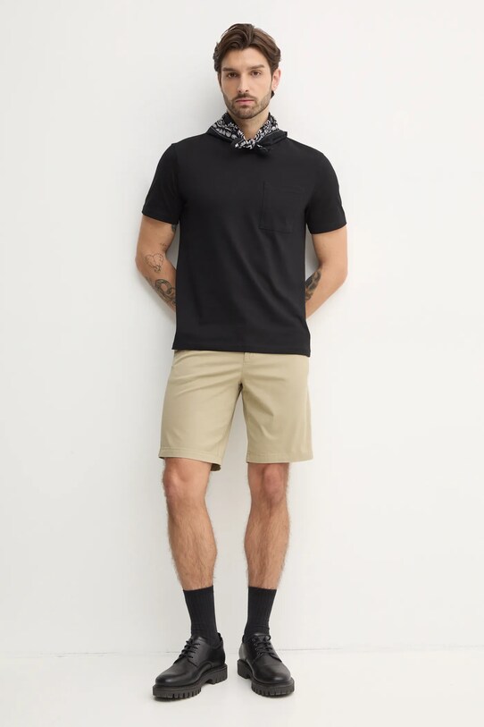 United Colors of Benetton t-shirt bawełniany 3BL0U10A8 czarny AA00