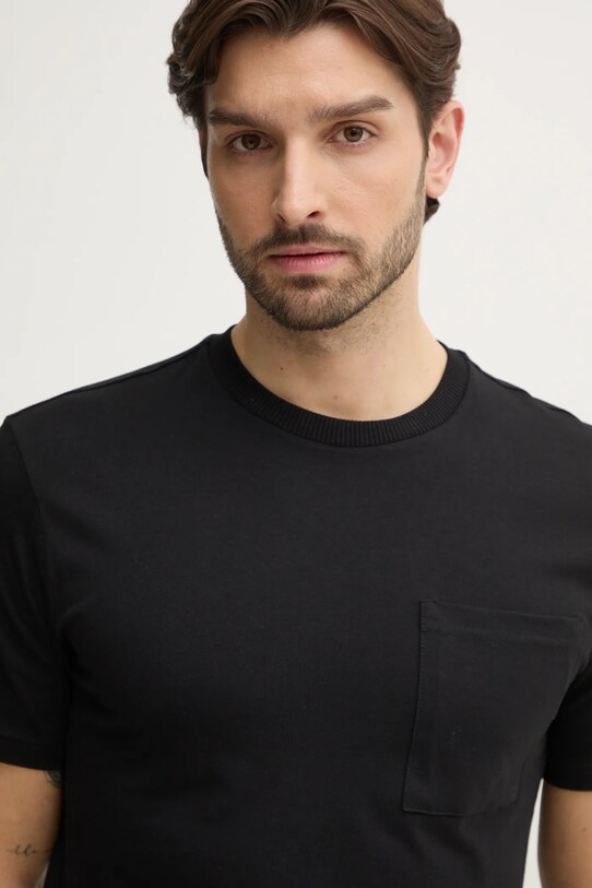 United Colors of Benetton t-shirt bawełniany czarny 3BL0U10A8