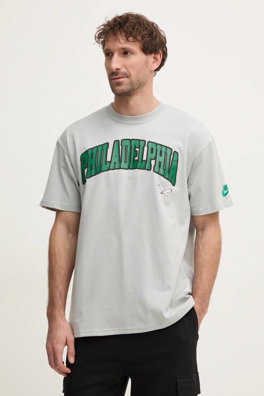 Bavlněné tričko Nike Philadelphia Eagles šedá 01AY.09D.Q86.NP1