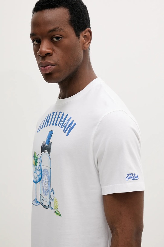 MC2 Saint Barth tricou din bumbac alb TSHM001.02865H