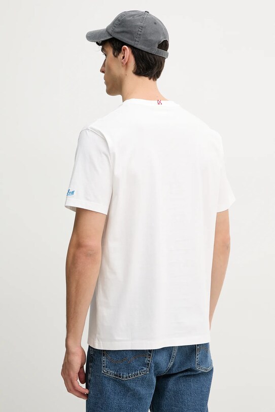 Îmbrăcăminte MC2 Saint Barth tricou din bumbac TSHM001.05615H alb