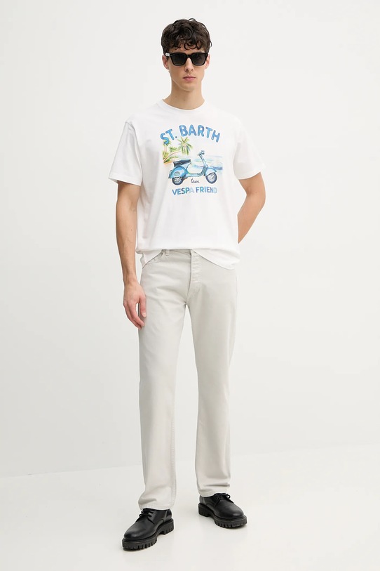 MC2 Saint Barth tricou din bumbac TSHM001.02641H alb AA00