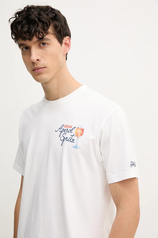MC2 Saint Barth tricou din bumbac alb TSHM001.02420H