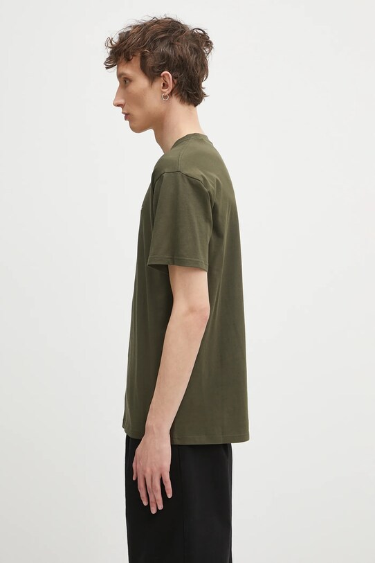 Хлопковая футболка Carhartt WIP S/S Script Embroidery T-Shirt I030435.2QHXX зелёный AA00