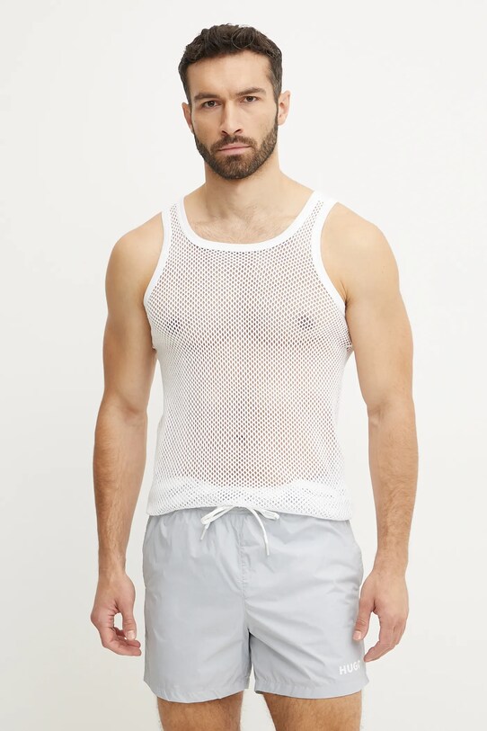 Resteröds top Brynje grovmasket singlet uni alb 7302.1