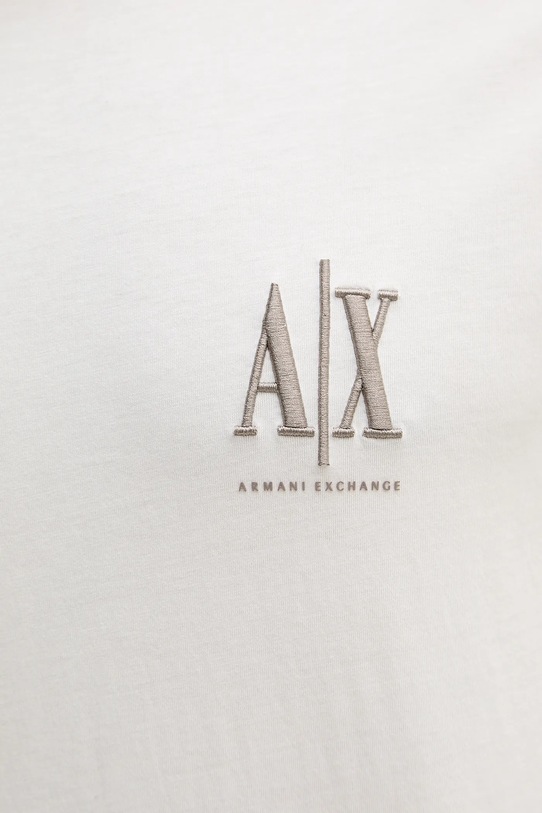 Armani Exchange t-shirt bawełniany XM000365.AF12308.NOS beżowy