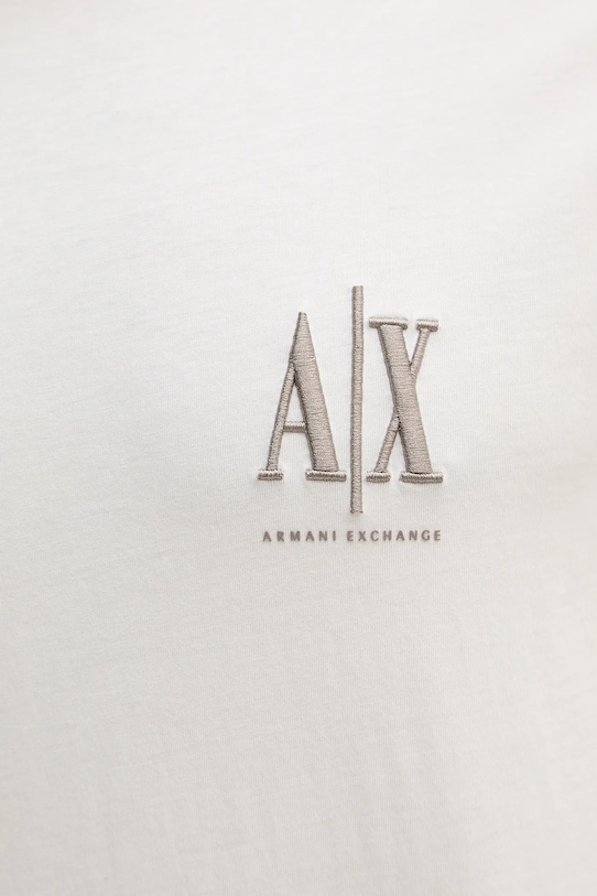 Armani Exchange t-shirt bawełniany XM000365.AF12308.NOS beżowy