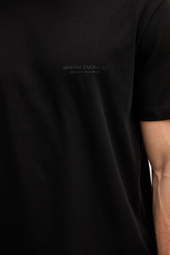 Armani Exchange t-shirt bawełniany czarny XM001281.AF10361.NOS