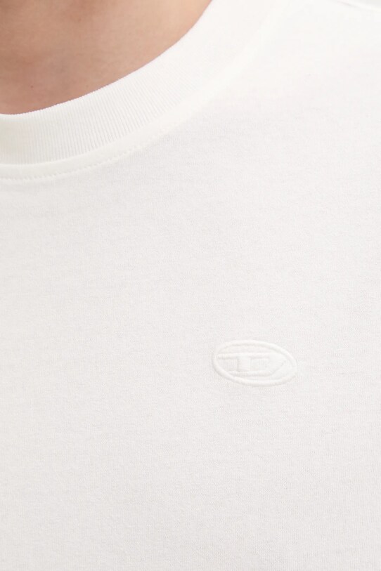 Diesel t-shirt bawełniany T-BOGGY-MEGOVAL-D A11302.0HGAM biały