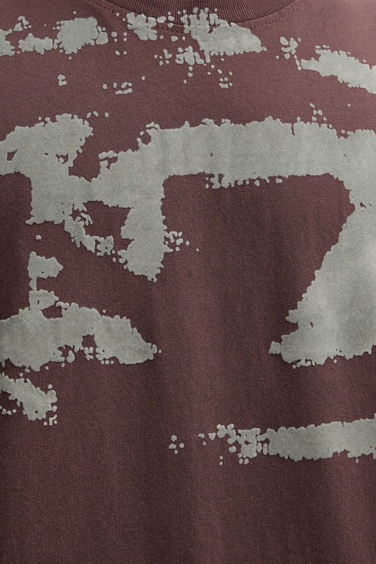 Diesel t-shirt bawełniany T-BOXT-N14 A13049.0DQAU brązowy