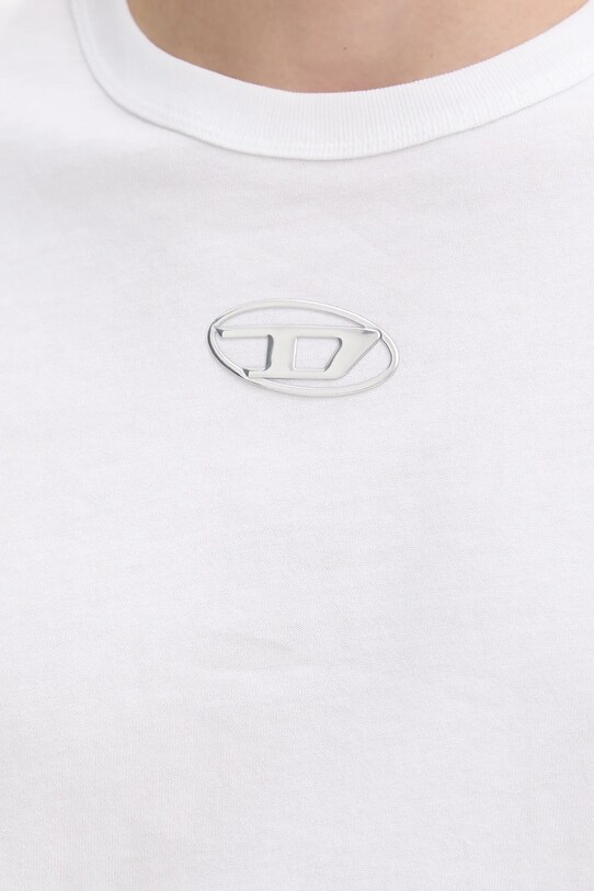 Diesel t-shirt bawełniany T-ADJUST-OD A17880.0CLBR biały