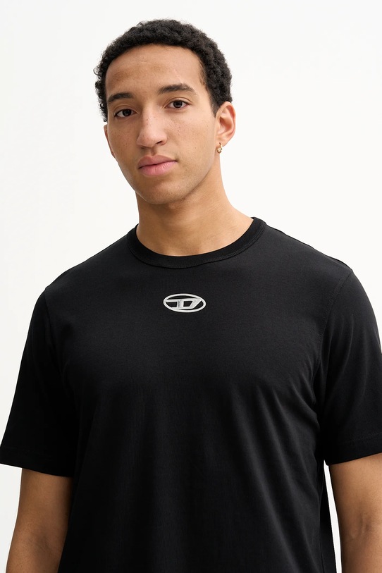 Diesel t-shirt bawełniany T-ADJUST-OD czarny A17880.0CLBR