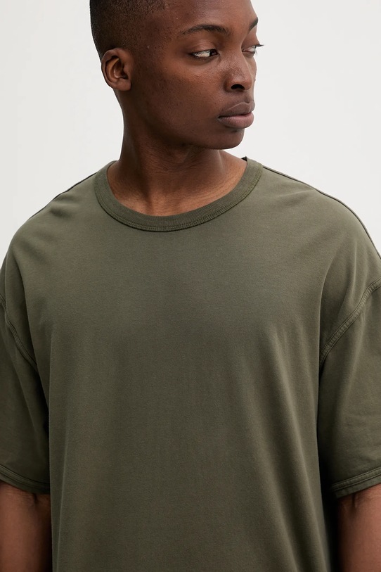American Vintage tricou din bumbac verde MFAZ02C