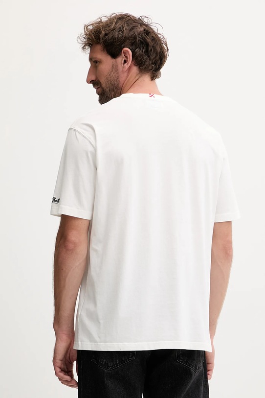 Oblečenie Bavlnené tričko MC2 Saint Barth ARN0004 biela