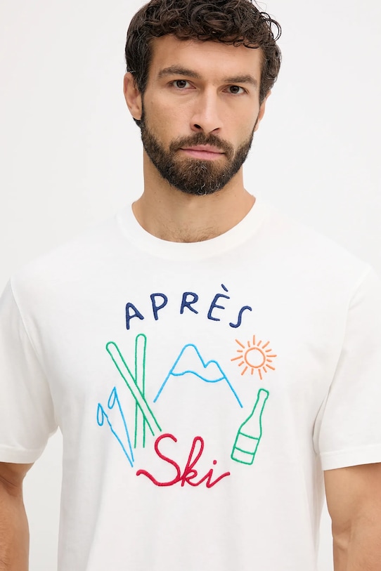 Хлопковая футболка MC2 Saint Barth белый ARN0004