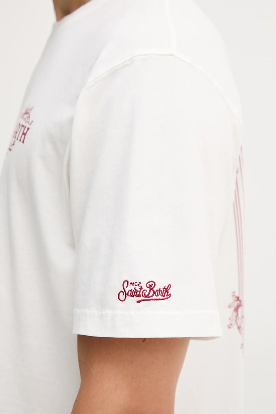 MC2 Saint Barth t-shirt bawełniany beżowy ARN0004