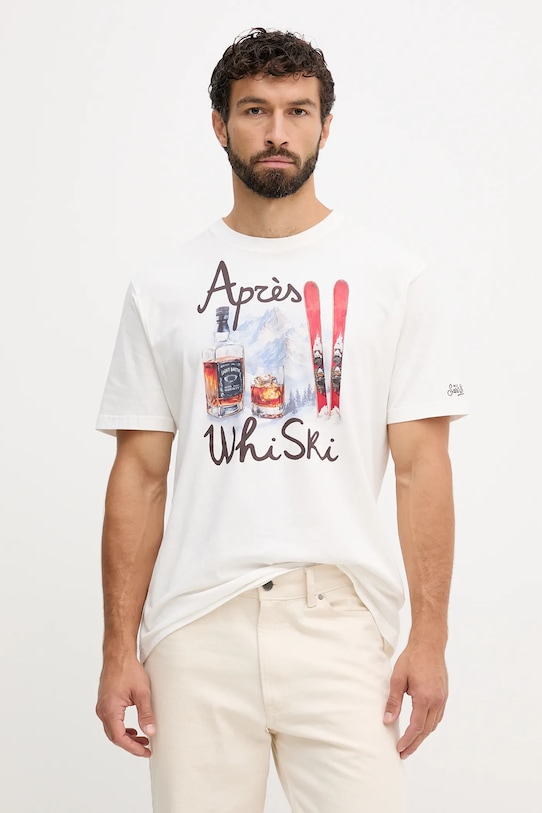 MC2 Saint Barth pamut póló pamut bézs ARN0004